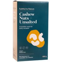 Faithful to Nature Cashew Nuts - Unsalted